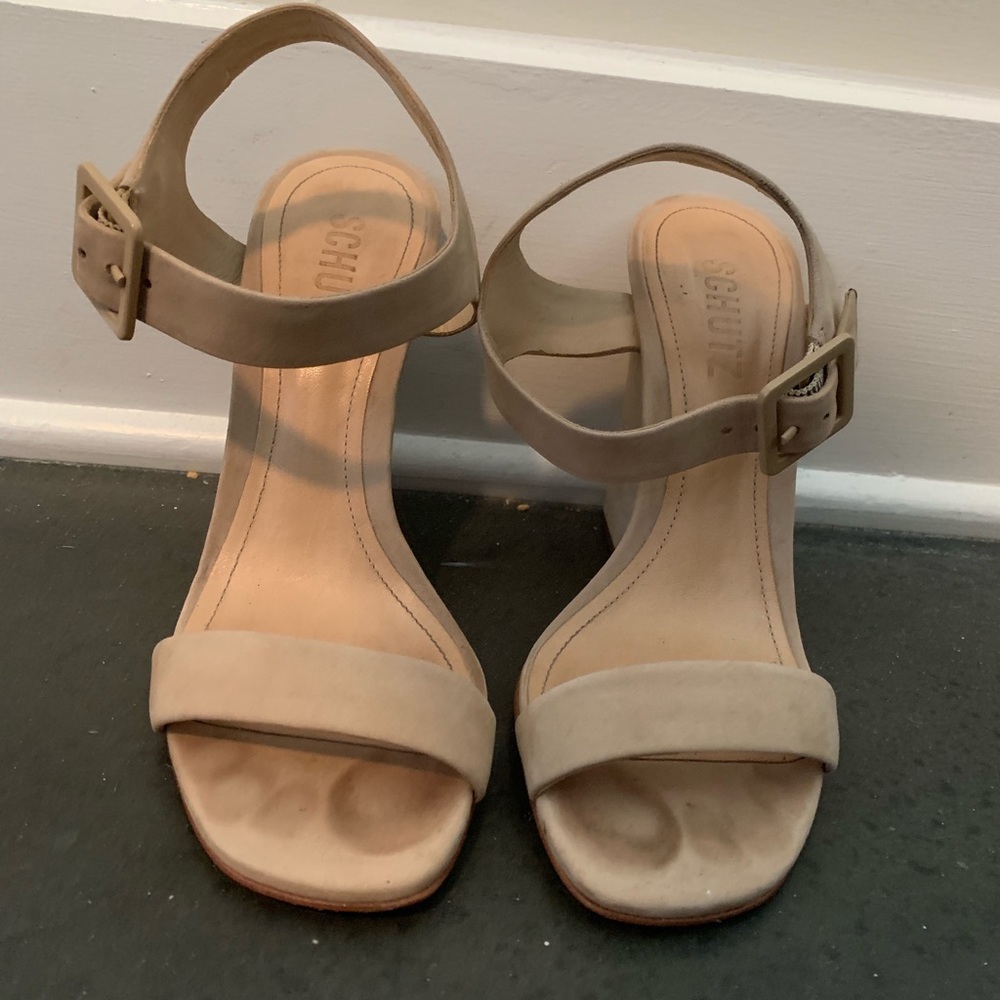 Schutz Suede Sandals